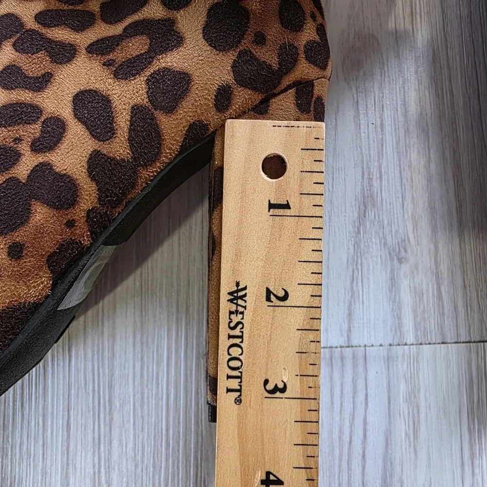 Journee Collection Leopard Print Over The Knee Boots Sz 8 XWC‎ Extra Wide Calf